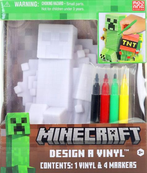 Imagem de Conjunto de Vinil Tara Toys Minecraft com 4 Marcadores de Cores