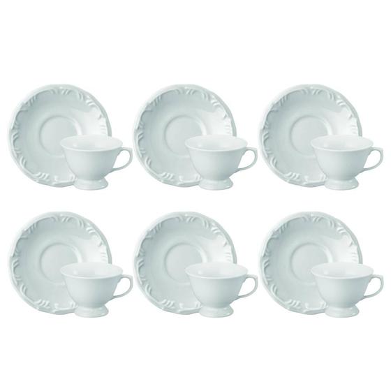 Imagem de Conjunto de Xícaras Chá Porcelana Schmidt Pomerode com 6 Peças