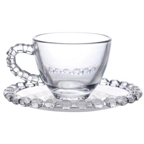 Imagem de Conjunto de Xícaras com 08 Peças em Cristal Diamante 80ml - L Hermitage