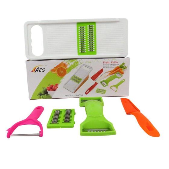 Conjunto Descascador Fatiador Ralador SM-Lar 6 Peças - SM.LAR Menor preço em Conjunto Descascador Fatiador Ralador SM-Lar 6 Peças - SM.LAR