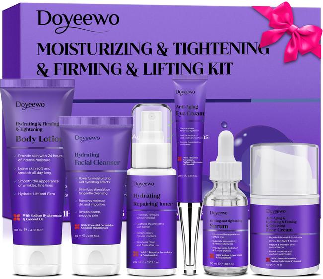 Imagem de Conjunto DOYEEWO para Cuidados com a Pele - Endurecer, Reafirmar, Lifting e Hidratação