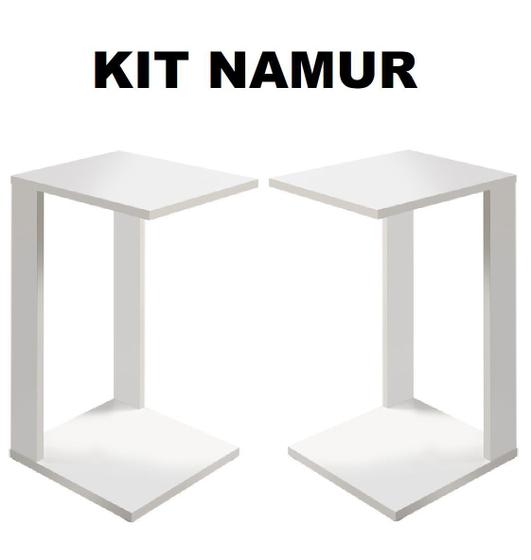 Imagem de Conjunto Duas Mesa Para Encaixe Canto e Frente De Sofá
