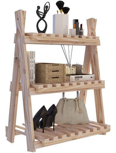 Imagem de Conjunto Duplo de Prateleiras Design Escada Portatil