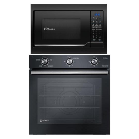 Imagem de Conjunto Electrolux de Embutir Forno Elétrico 80L c/ Grill e Timer e Micro ondas 34L c/ Função Tira odor 220V