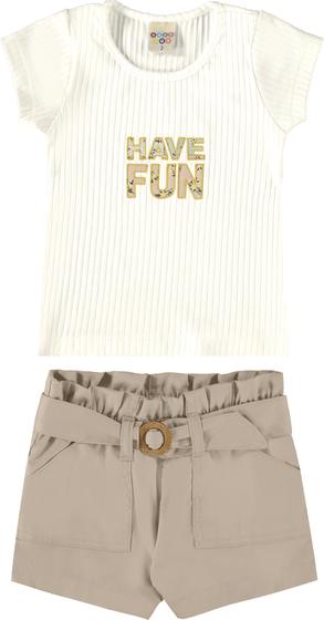 Imagem de Conjunto em Malha Canelada/Sarja Confort Have Fun