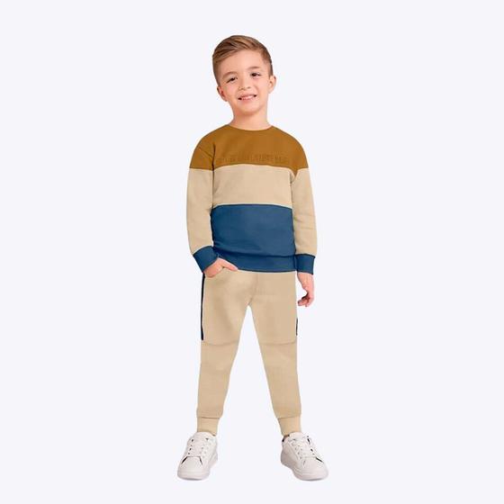 Imagem de Conjunto em Moletom Peluciado Infantil Masculino Milon 2000151