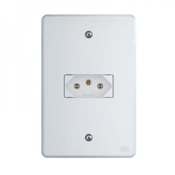 Conjunto Equille 1 Tomada 2P+T 10A 250V + Placa Branco - WEG Menor preço em Conjunto Equille 1 Tomada 2P+T 10A 250V + Placa Branco - WEG