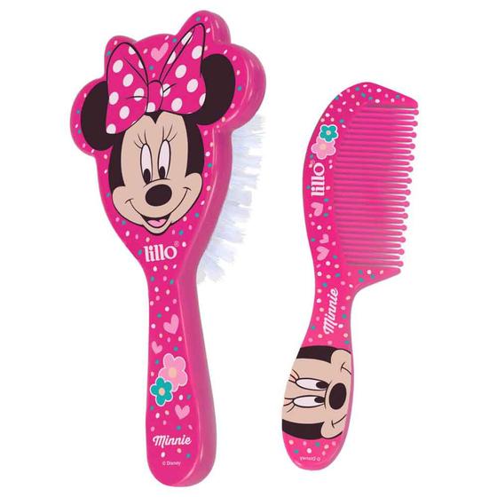 Imagem de Conjunto Escova E Pente De Cabelo Minnie Rosa - Lillo