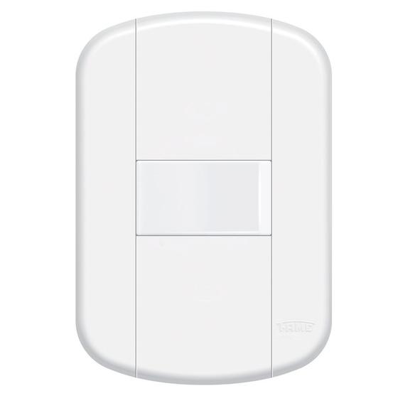 Imagem de Conjunto Espelho 4x2 com Interruptor Simples 10A 250V~ Horizontal Linha Blanc Fame 3905