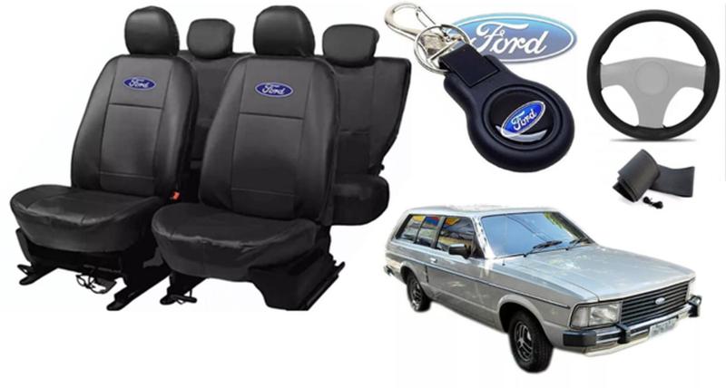 Imagem de Conjunto Exclusividade Ford Belina 1980-1991 + Capas, Volante e Chaveiro - Detalhes