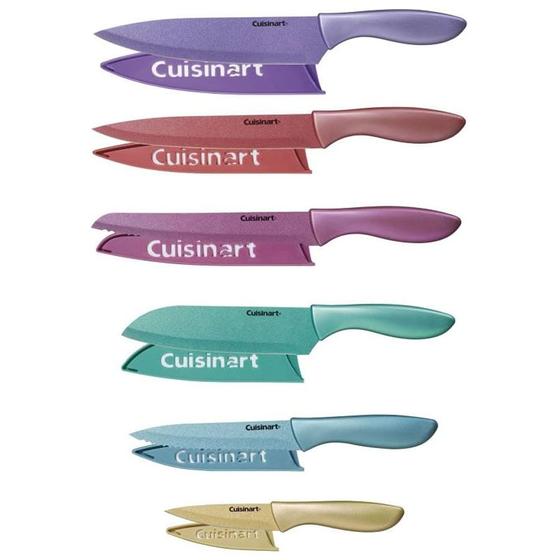 Imagem de Conjunto Facas Cuisinart Colors Com Protetor Lamina 12 P