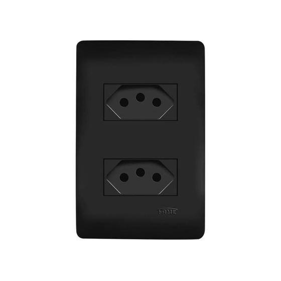 Imagem de Conjunto Fame Tomada Dupla 10A 2P+T Habitat
