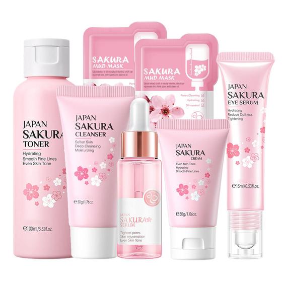 Imagem de Conjunto Fashion Base Sakura Women: Limpador e Sérum para Cuidados com a Pele