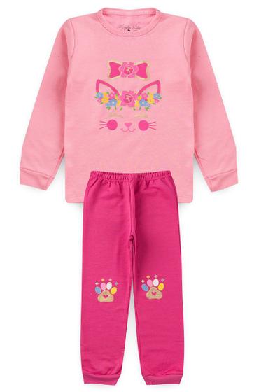 Imagem de Conjunto Fem- Gatinho C/Flores - Maydu Kids