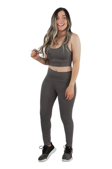 Imagem de Conjunto Feminino Fitness Legging E Top Roupa De Academia