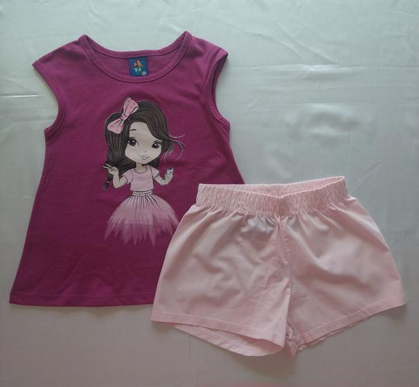 Imagem de Conjunto Feminino Infantil Pipa