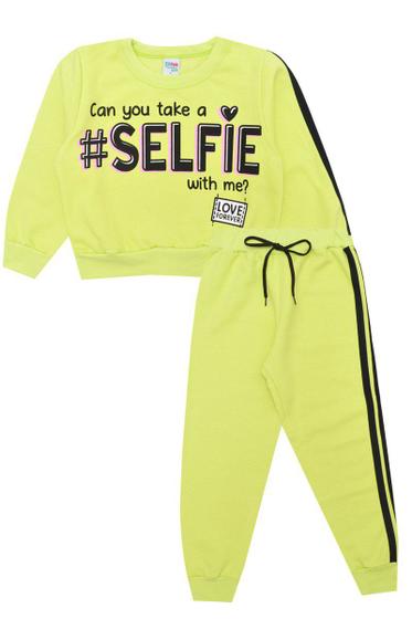 Imagem de Conjunto Feminino Verde Lima Selfie Tiktak Kids