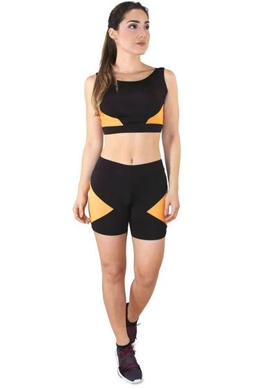 Imagem de Conjunto Fitness Shots cintura baixa + Cropped Regata