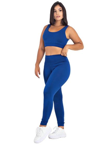 Imagem de Conjunto Fitness Top Alça + Calça Legging Basica  MAG853_902