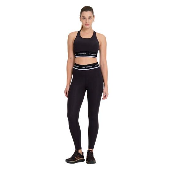 Imagem de Conjunto Fitness Top + Calça Legging New Balance Essentials Active Feminino