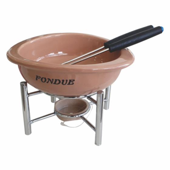 Imagem de Conjunto Fondue Panela 5 Pçs Chocolate Jantar Romântico