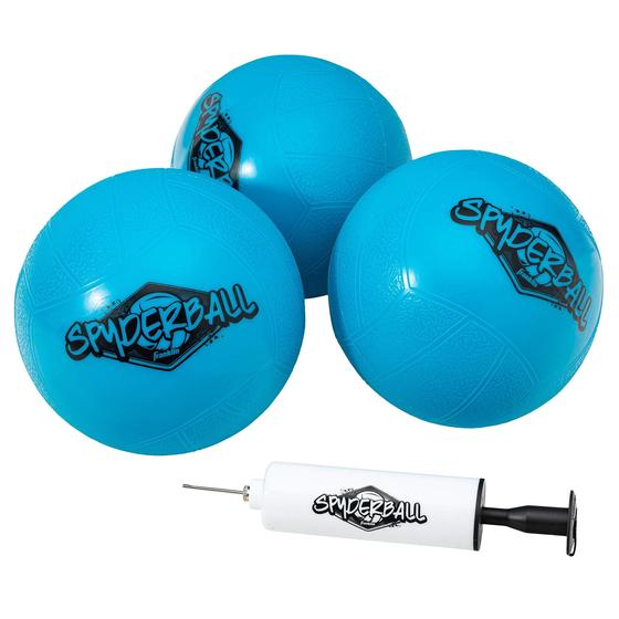 Imagem de Conjunto Franklin Sports Spyderball - 3 Bolas e Carrinho de Transporte