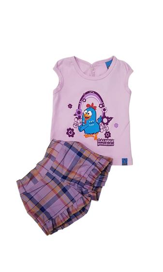 Imagem de Conjunto Galinha Pintadinha Infantil verão  Menina Malwee Mbb