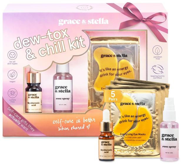 Imagem de Conjunto Grace & Stella Dew-Tox & Chill - Máscaras para Olhos e Cuidados com a Pele