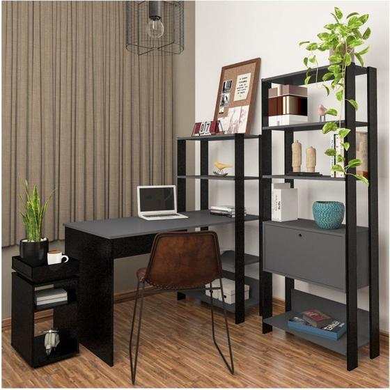Conjunto Home Office 3 Peças com Escrivaninha Estante e Mesa Lateral Match Artely é ruim? Conjunto Home Office 3 Peças com Escrivaninha Estante e Mesa Lateral Match Artely é boa?