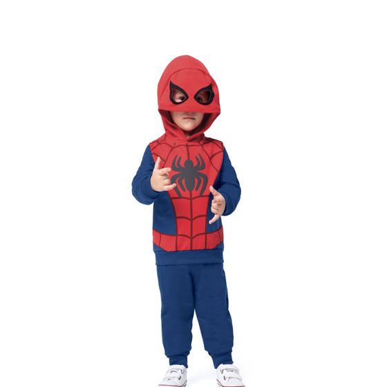 Imagem de Conjunto Homem Aranha Marvel Malwee 4/8 Ref. 0121362