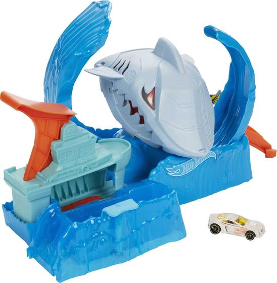 Imagem de Conjunto Hot Wheels Robo Shark Frenzy - Trilhas para Carros com Trocadores de Cor