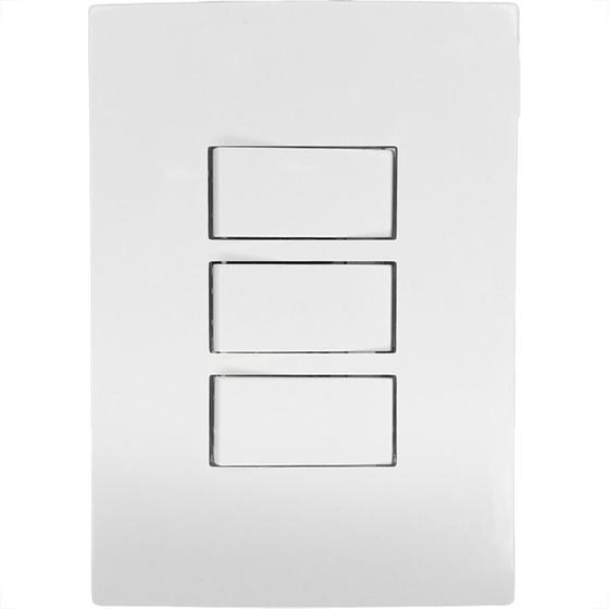 Imagem de Conjunto Ilumi I9-Inove Branco Com Placa 3 Simples 10A. - 9419