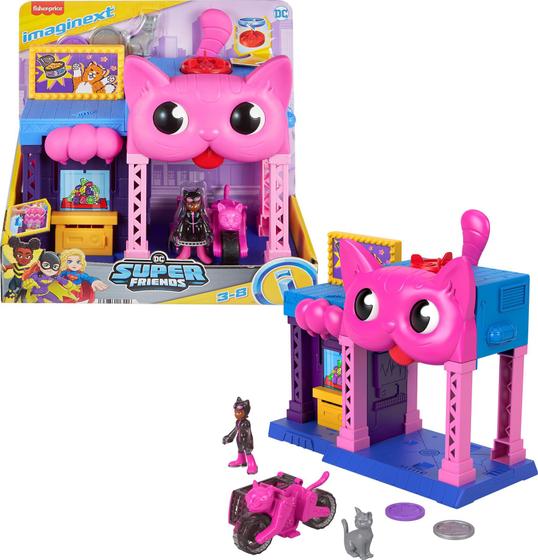 Imagem de Conjunto Imaginext DC Super Friends Catwoman Fisher-Price - Para Crianças Acima de 3 Anos