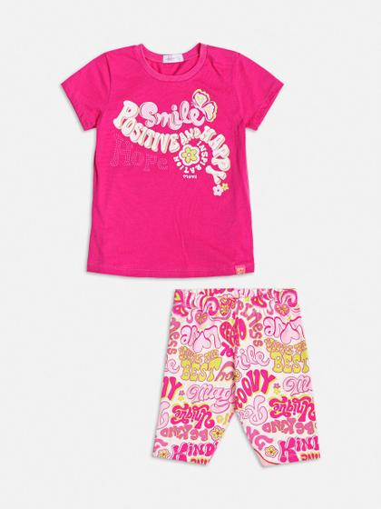 Imagem de Conjunto inf fem blusa e legging momi pink