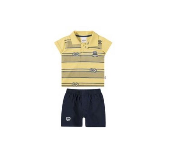 Imagem de Conjunto infantil (amarelo, Tam 02, conjunto menino) Elian