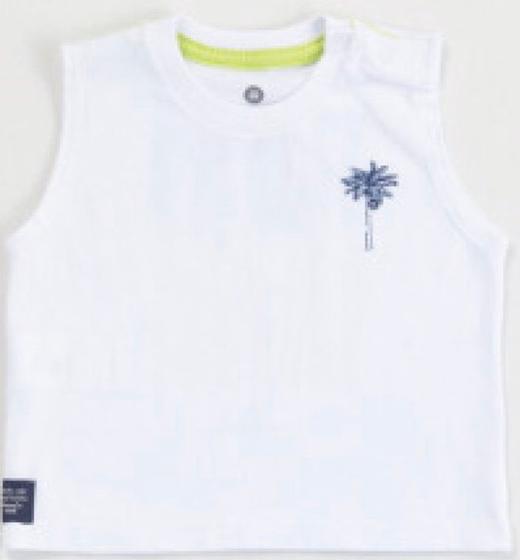 Imagem de Conjunto Infantil Baby Masculino Regata Estampa Coqueiro ML