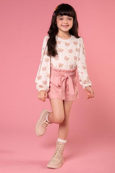 Imagem de Conjunto Infantil Bata + Shorts Kukie 72215