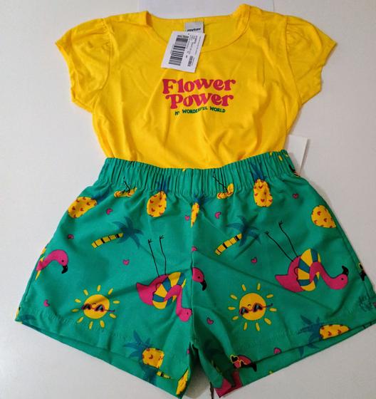 Imagem de Conjunto infantil blusa e short menina Tamanho 06