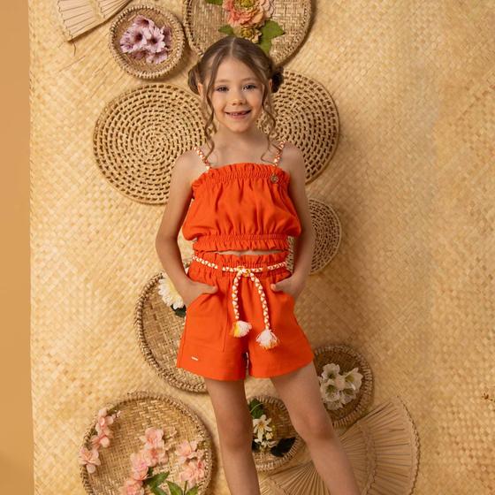 Imagem de Conjunto Infantil Blusa e Shorts Jurere Brunisa 649