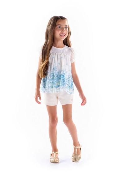 Imagem de Conjunto Infantil Blusa e Shorts Kiki Xodó 2500081