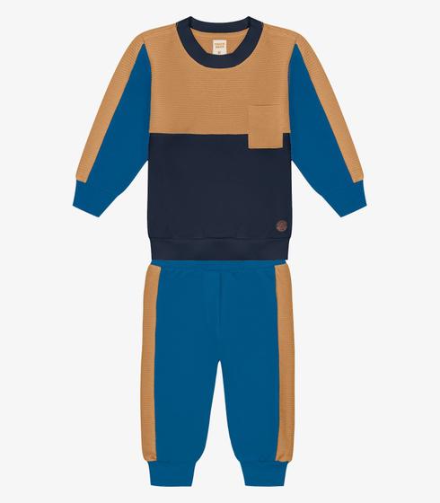 Imagem de Conjunto Infantil Blusão Com Calça Trick Nick Marrom