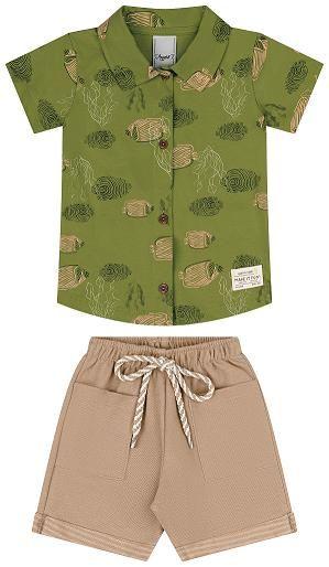 Imagem de Conjunto Infantil Camisa + Bermuda Angero 28486