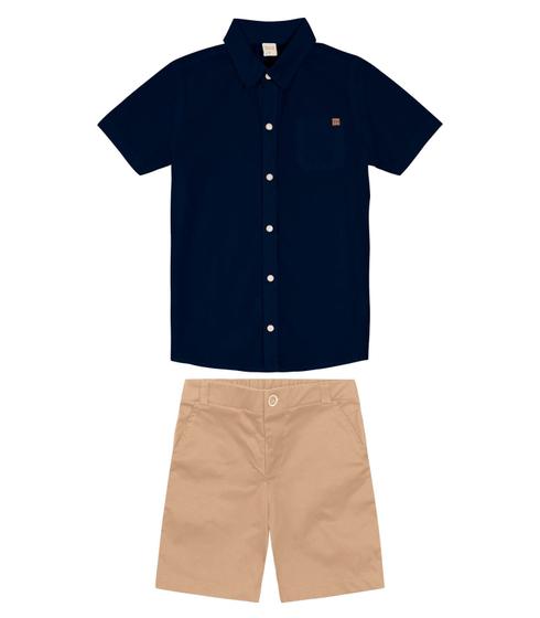 Imagem de Conjunto Infantil Camisa Com Bermuda Trick Nick Azul