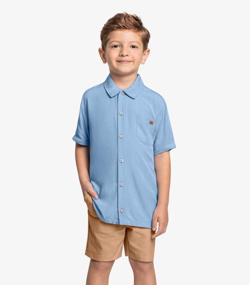 Imagem de Conjunto Infantil Camisa Com Bermuda Trick Nick Azul