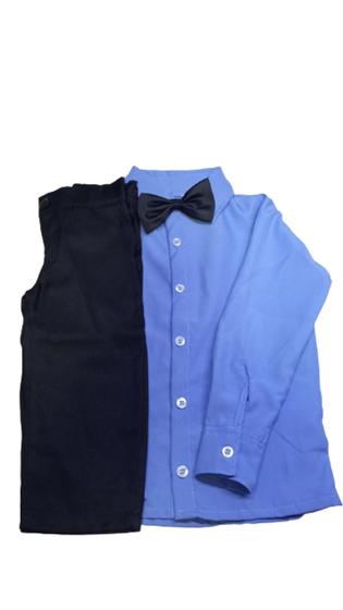 Imagem de Conjunto infantil camisa social calça menino casamento 1 a 10 anos