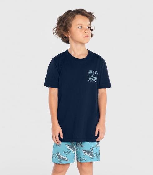 Imagem de Conjunto Infantil Camiseta Com Bermuda Trick Nick Azul