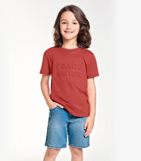 Imagem de Conjunto Infantil Camiseta Com Bermuda Trick Nick Marrom