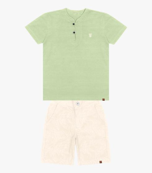 Imagem de Conjunto Infantil Camiseta Com Bermuda Trick Nick Verde