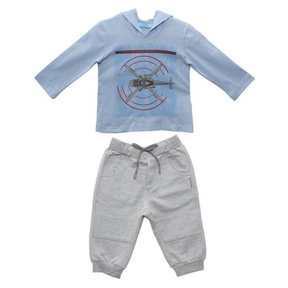 Imagem de Conjunto Infantil Camiseta com Capuz e Calça