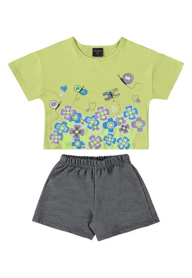 Imagem de Conjunto Infantil com Cropped e Short Guloseima